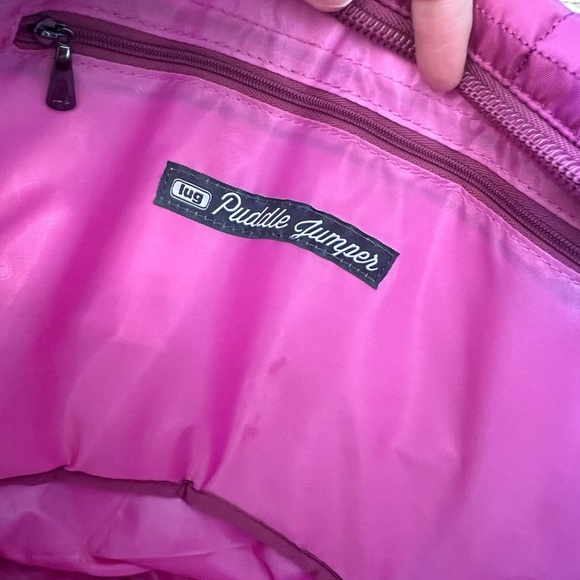 Lug Puddle Jumper Tote Bag Purple Pink Large Quilted Overnight Gym Bag - Picture 4 of 13